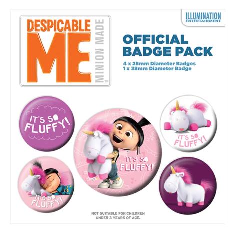 Despicable Me Its So Fluffy Unicorn Badge Pack £2.99